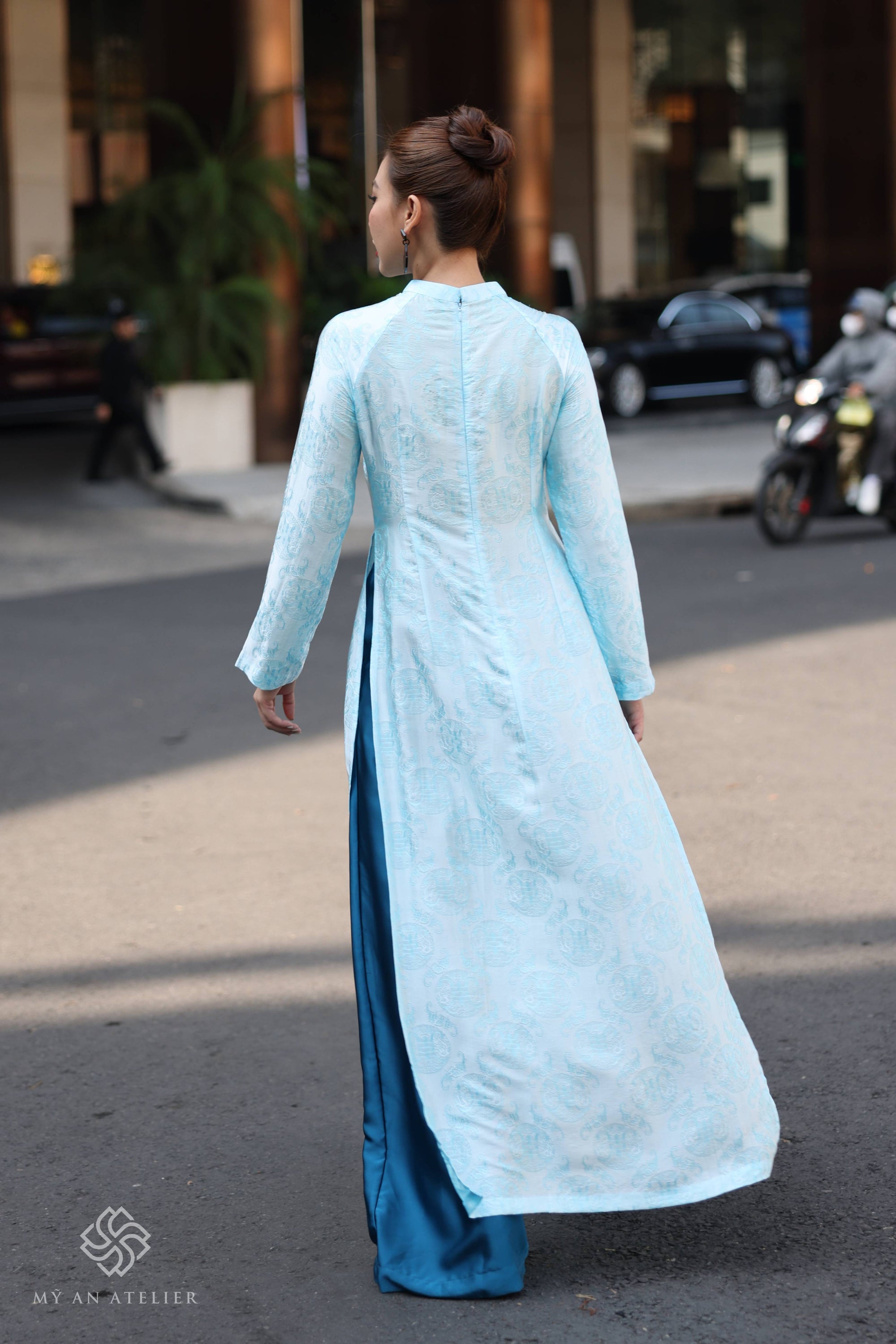 Mulberry silk ao dai Vietnam