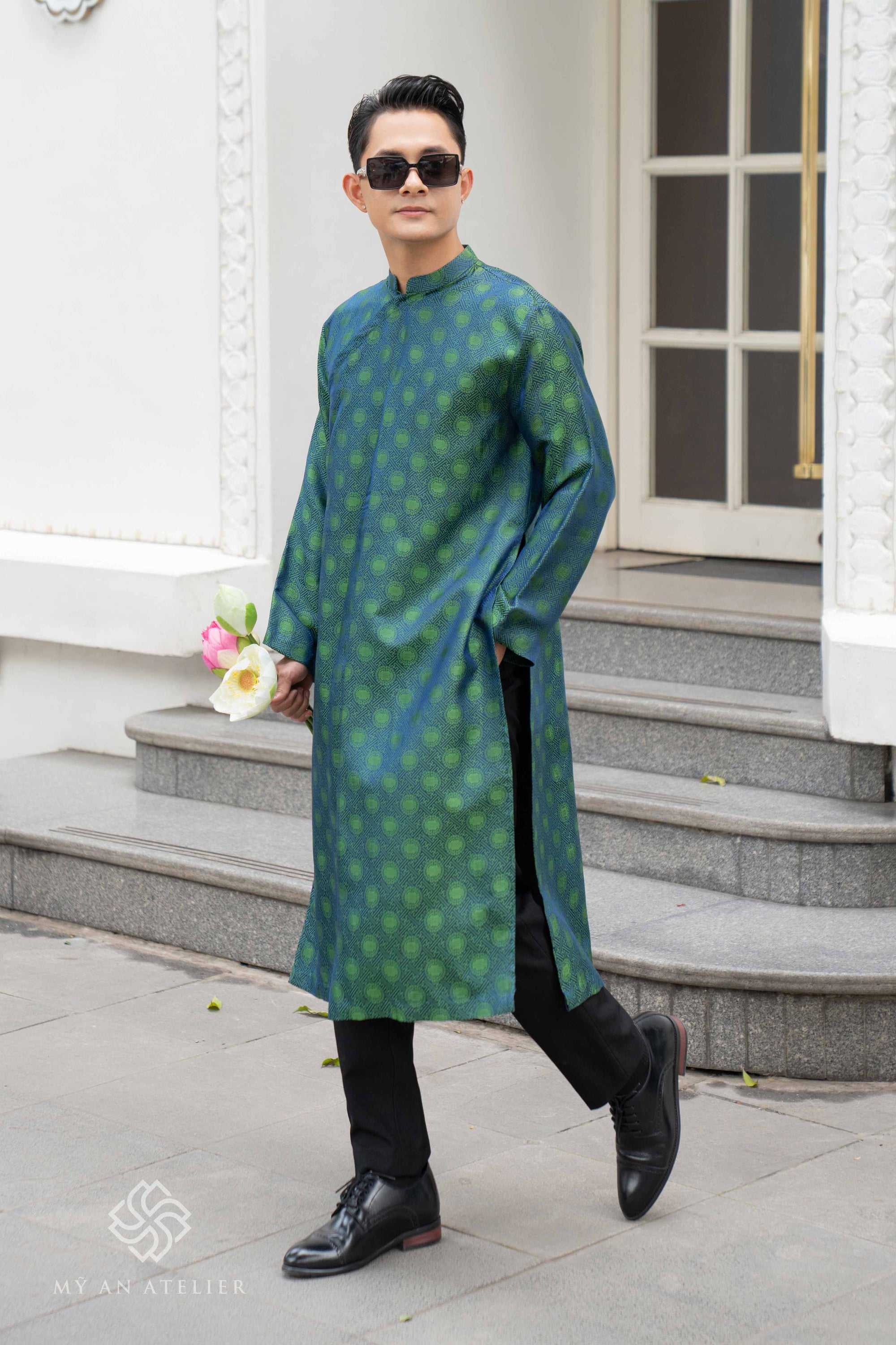 Mulberry silk mens tunic