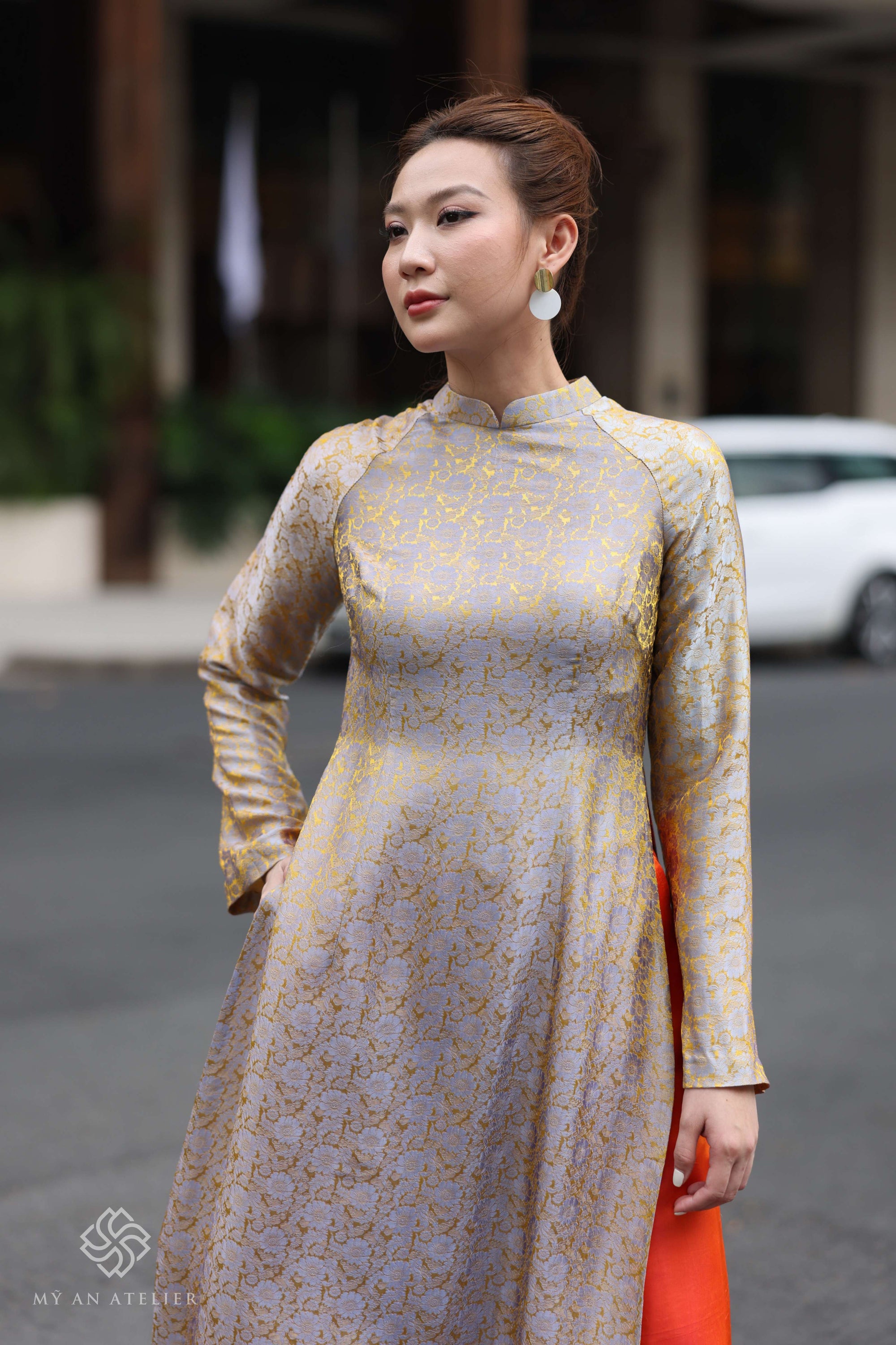 Mulberry silk traditional Vietnamese costume