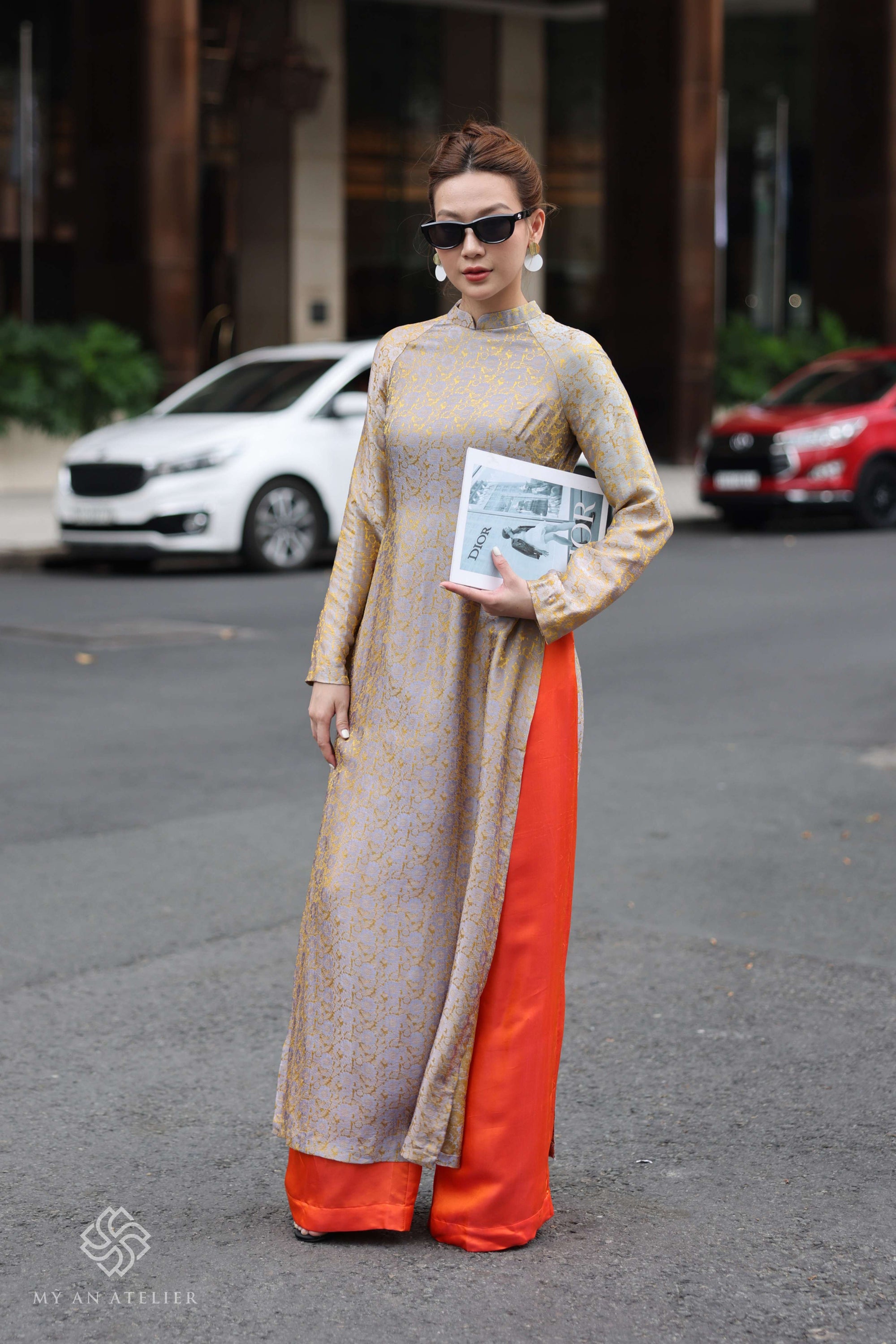 Mulberry silk traditional Vietnamese costume