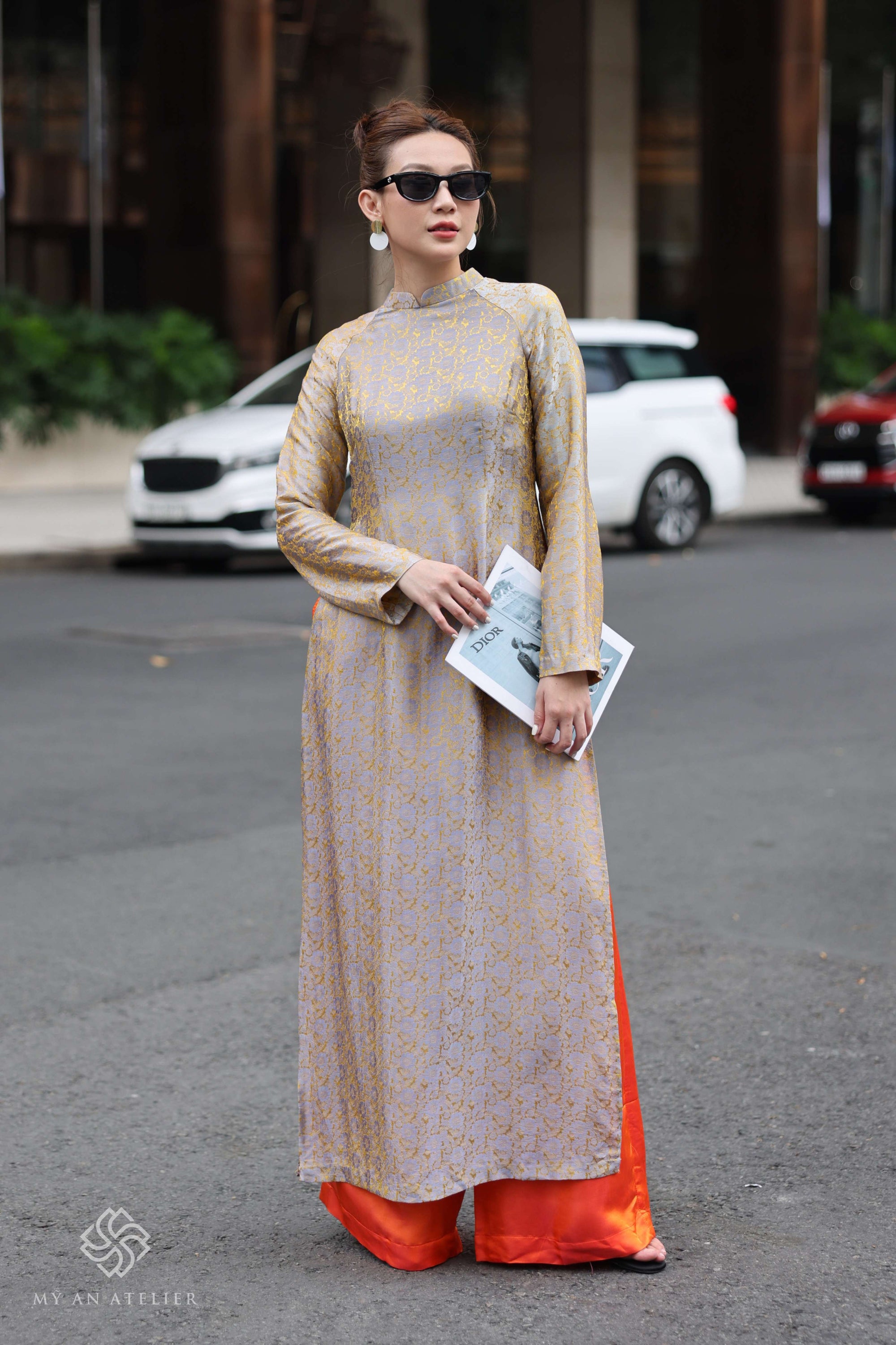 Mulberry silk traditional Vietnamese costume