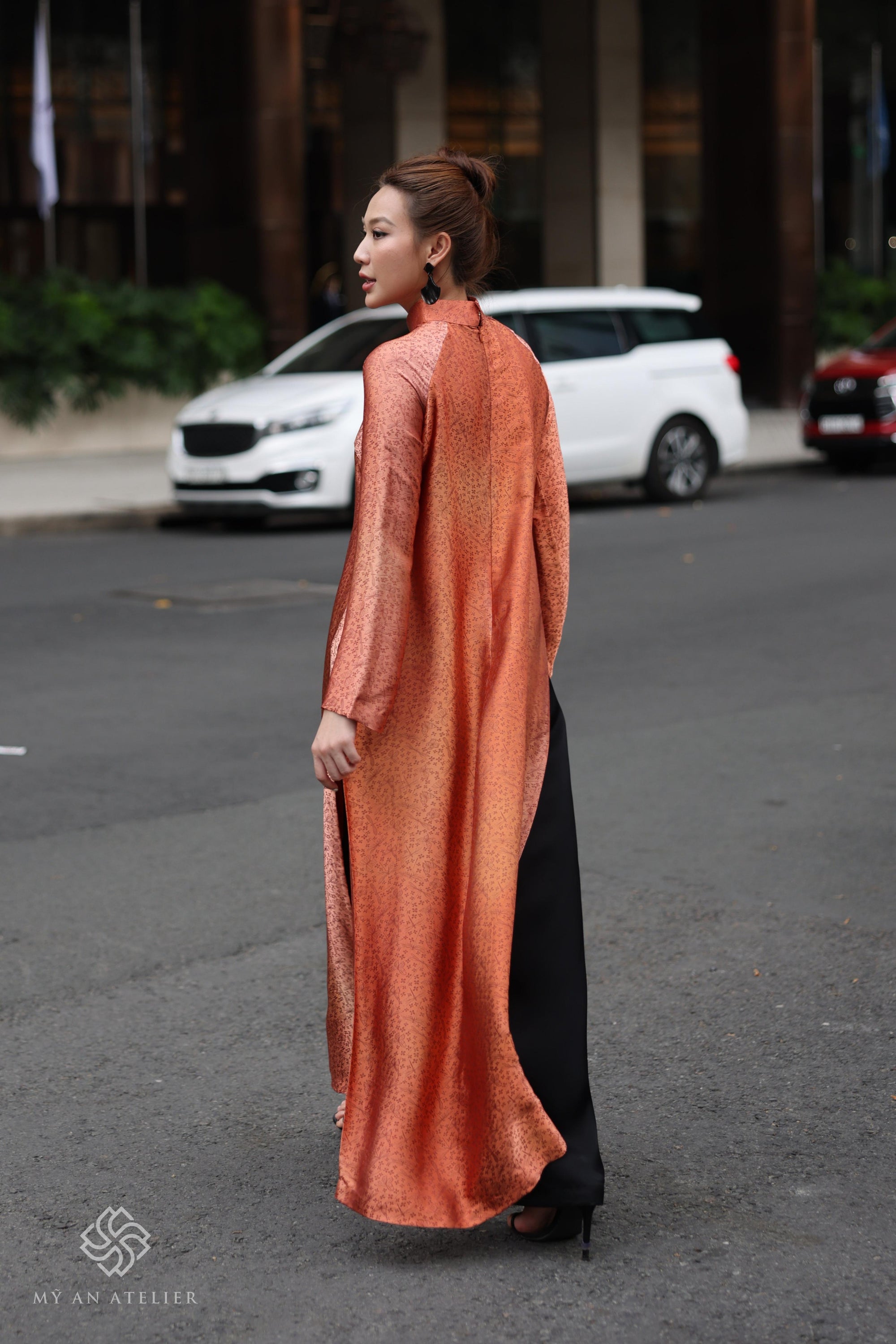 Mulberry silk Vietnam costume womens