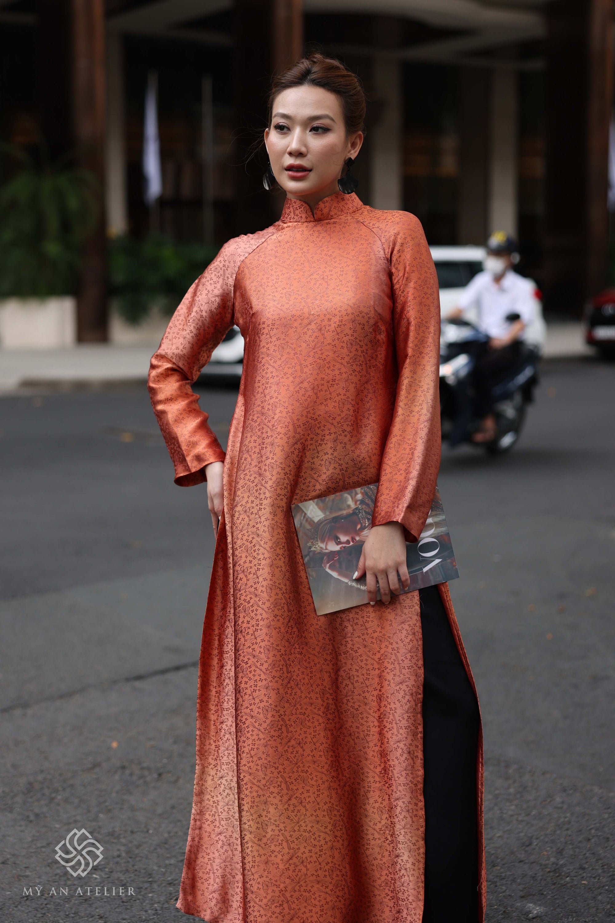 Mulberry silk Vietnam costume womens