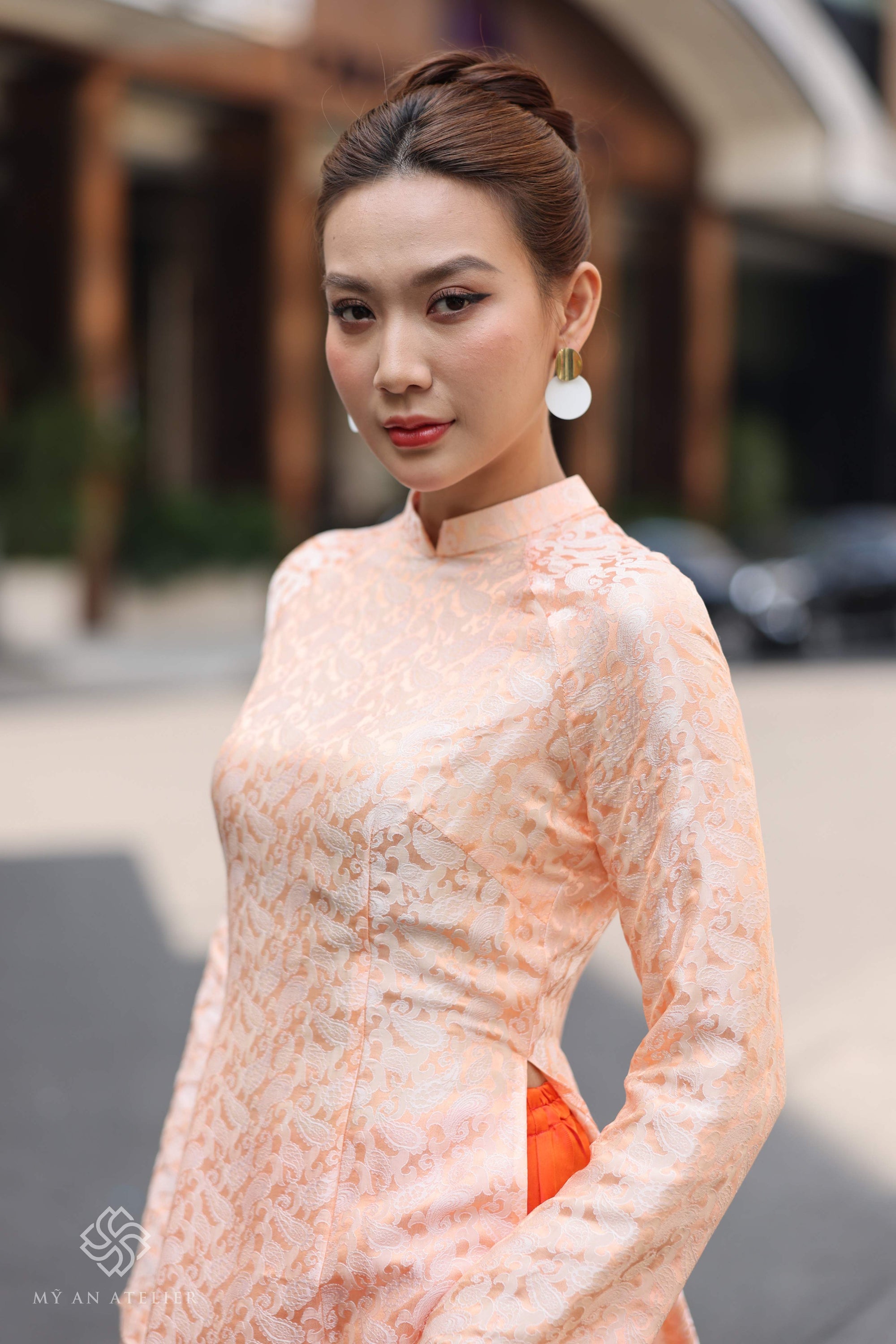 Mulberry silk Vietnamese cultural dress