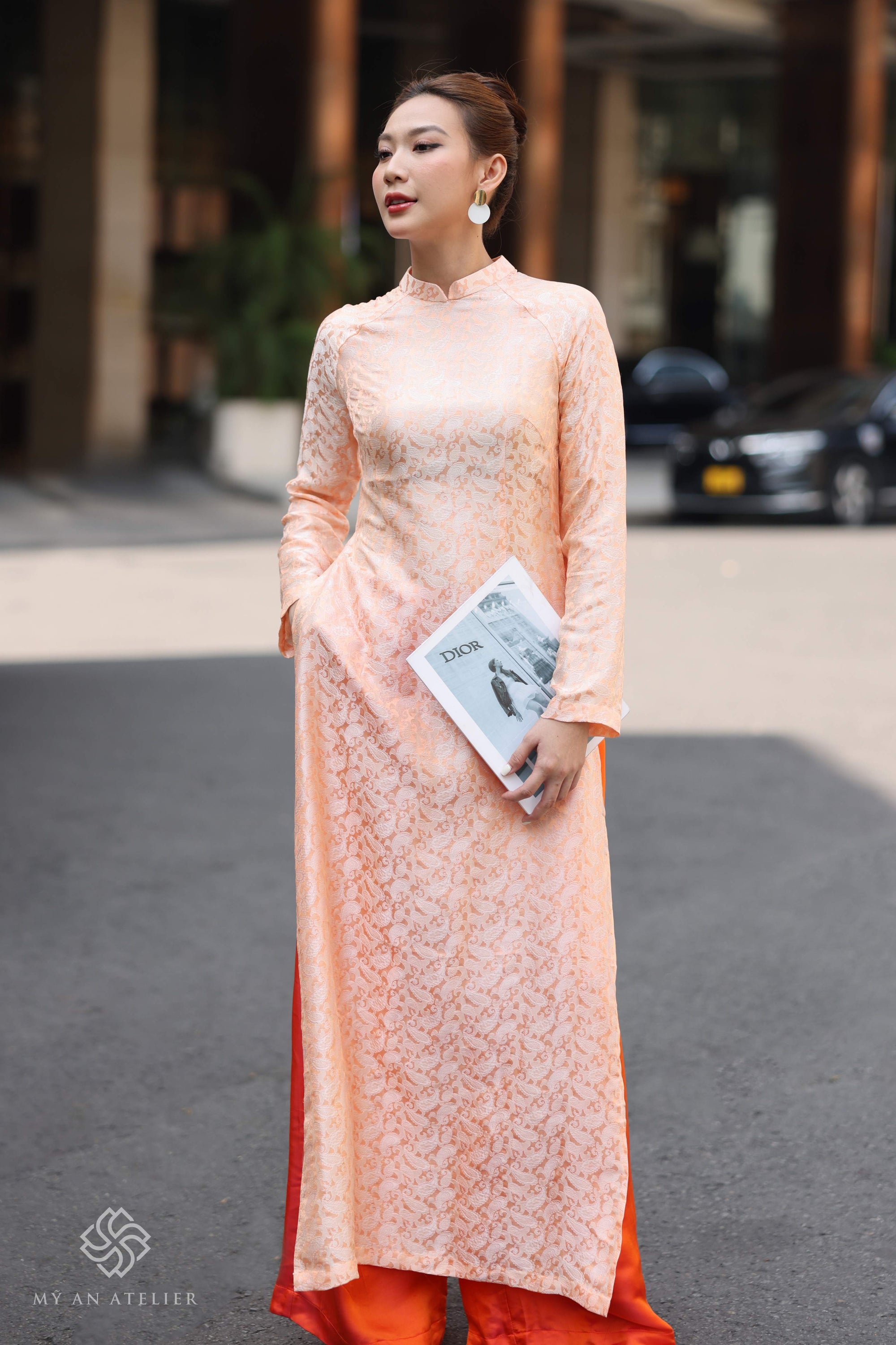 Mulberry silk Vietnamese cultural dress