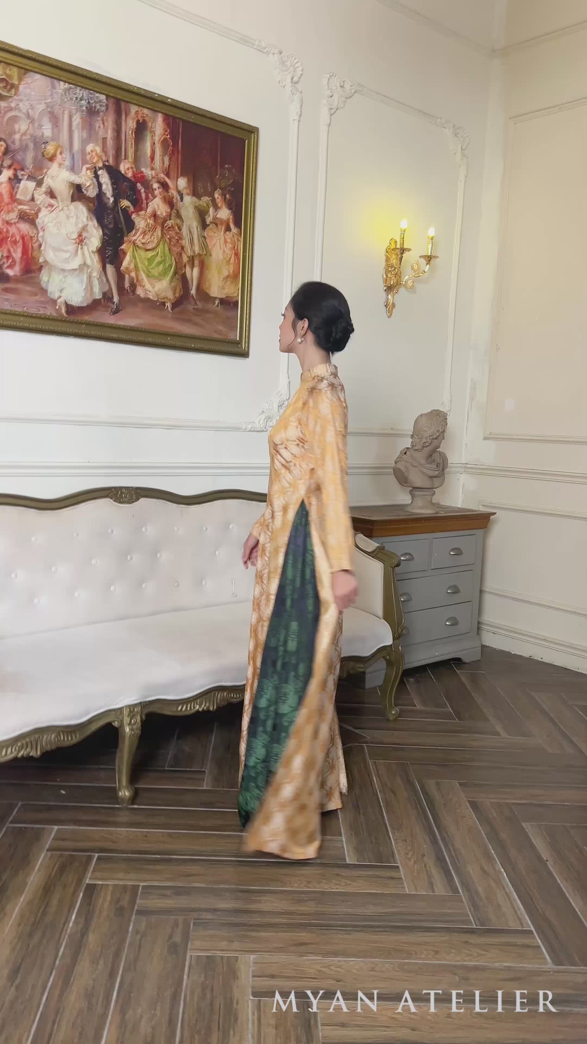 Silk ao dai with pants