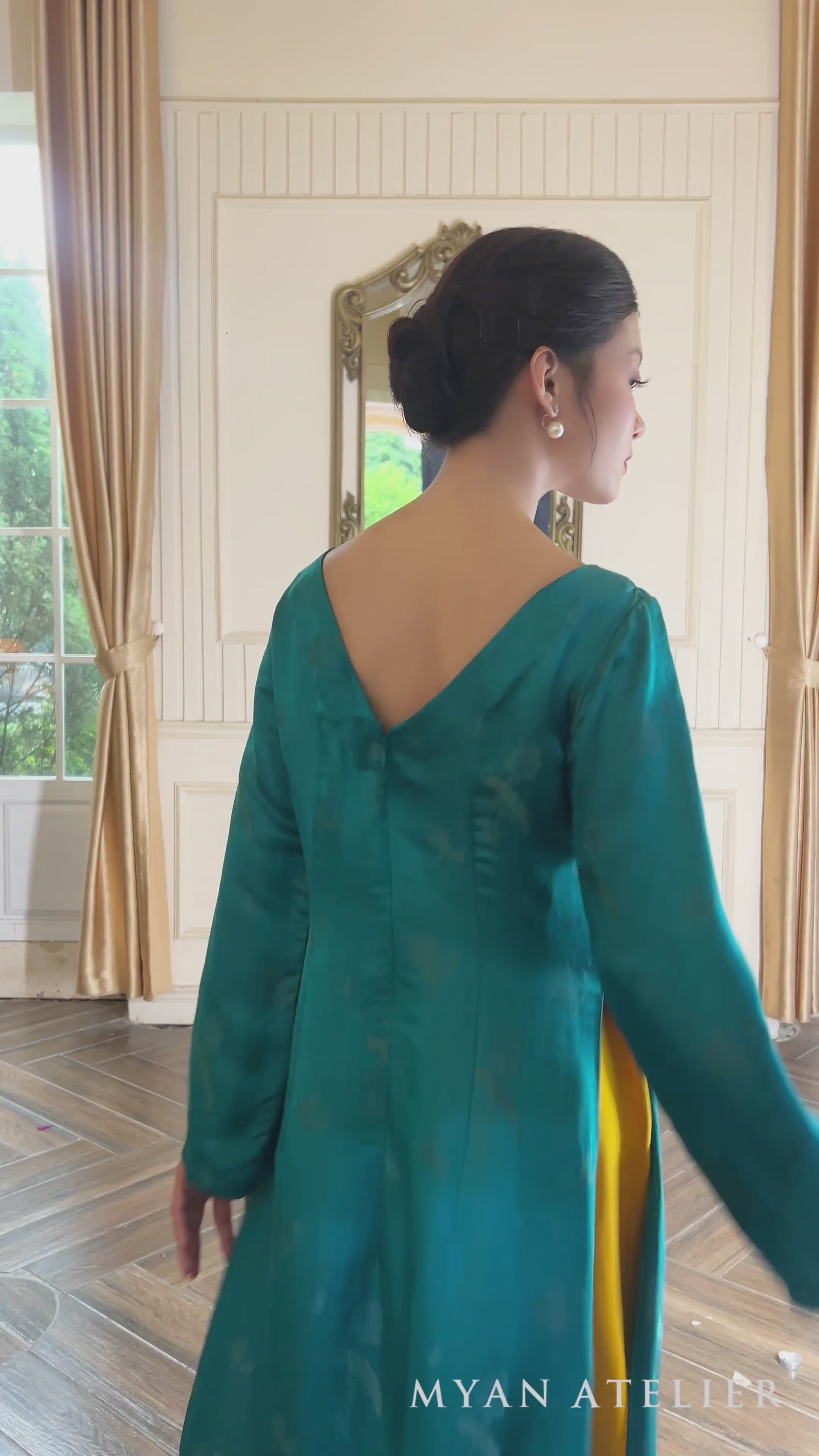 silk vietnamese wedding guest dress