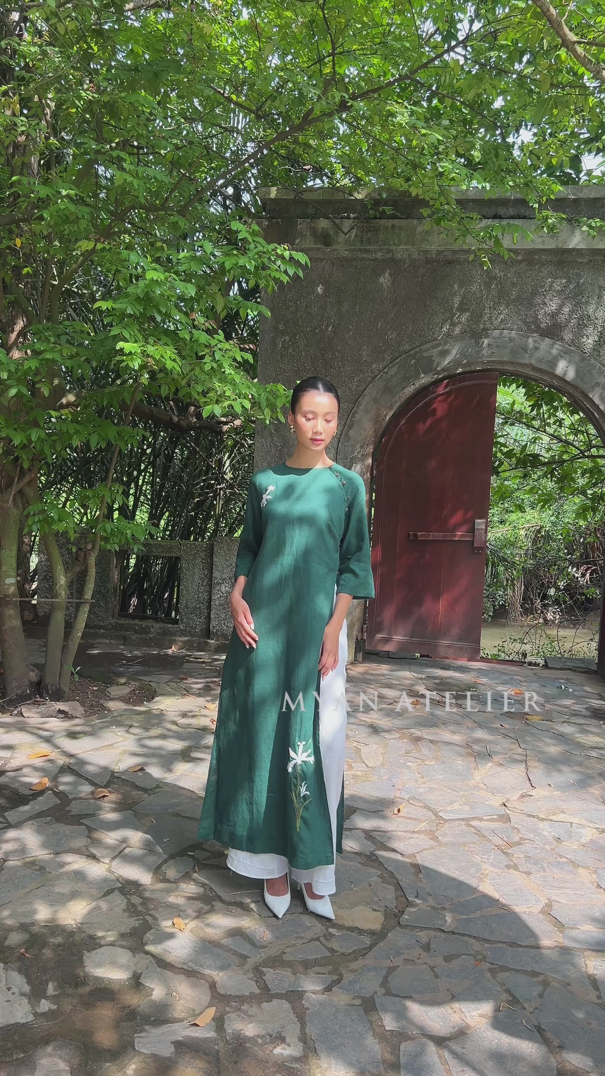 modern ao dai for wedding guests