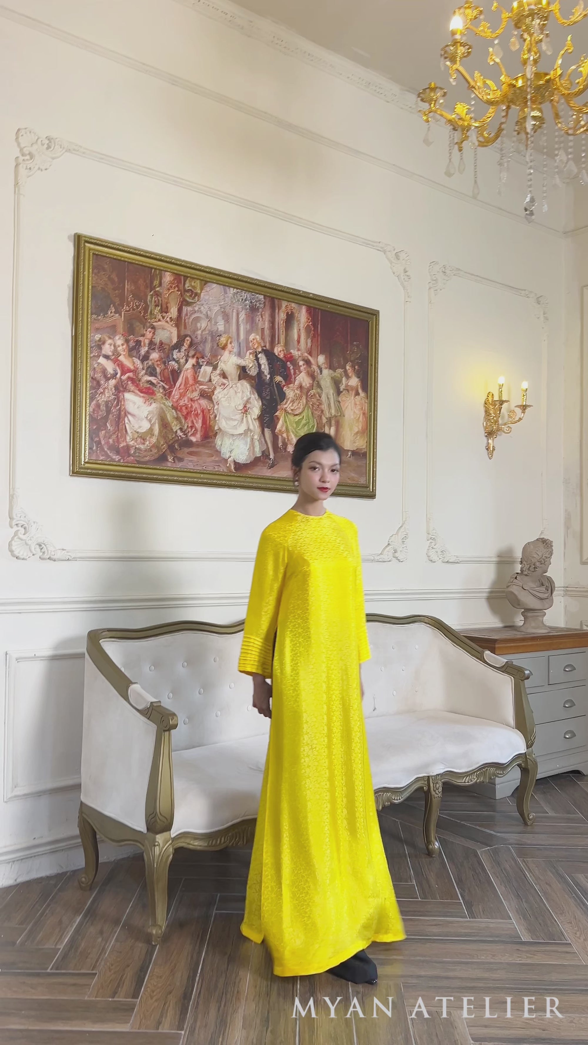 Silk ao dai for Tet