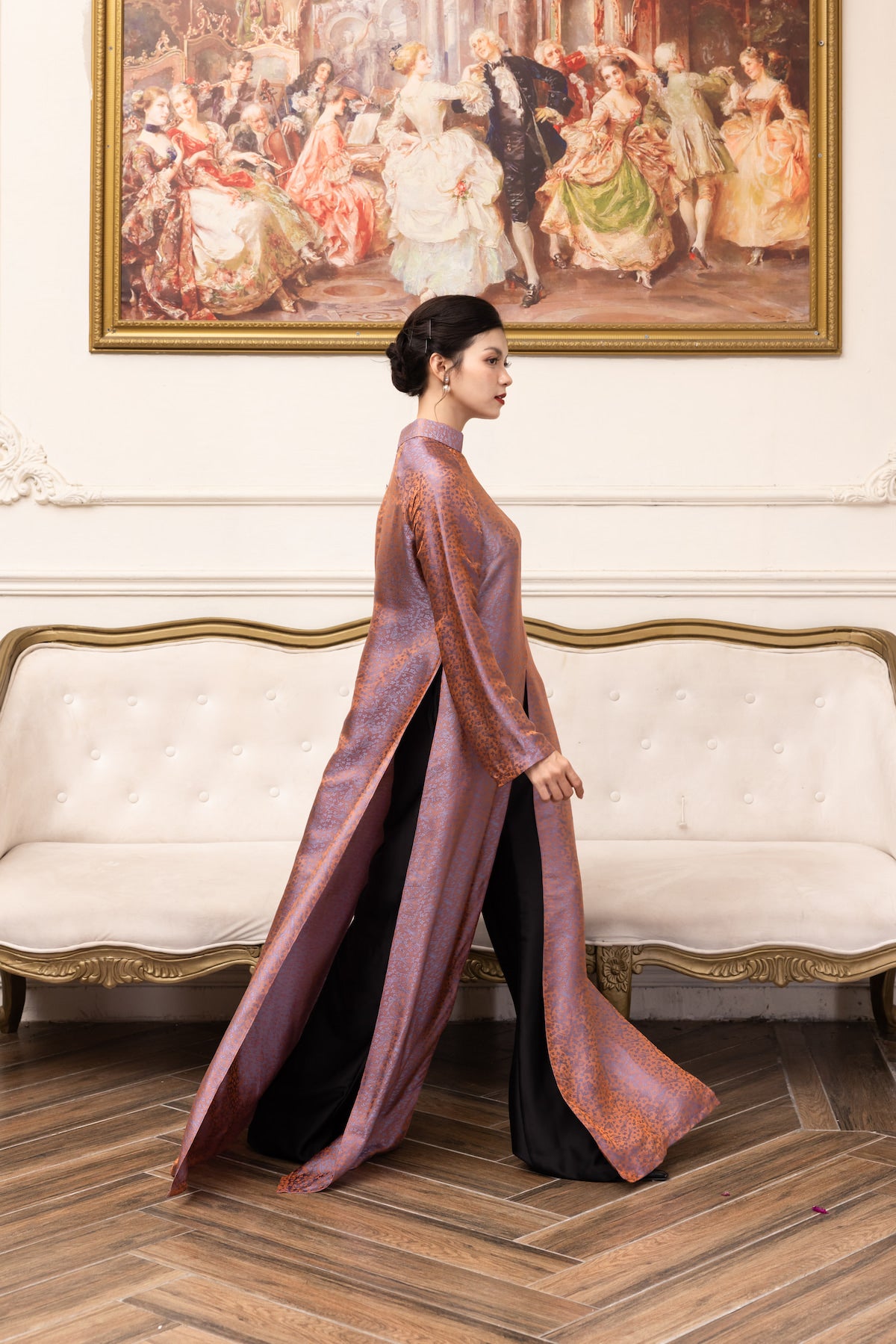 custom vietnamese silk tunic
