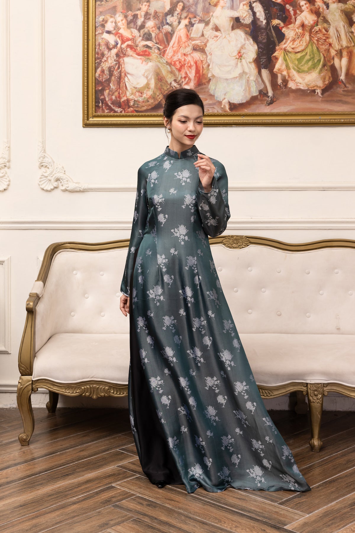 vietnamese long silk tunic