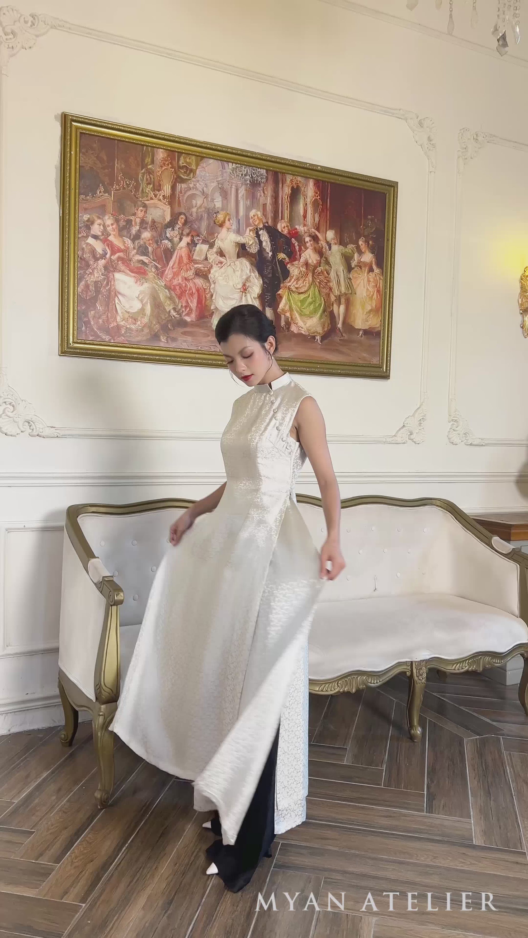 2-layer silk ao dai