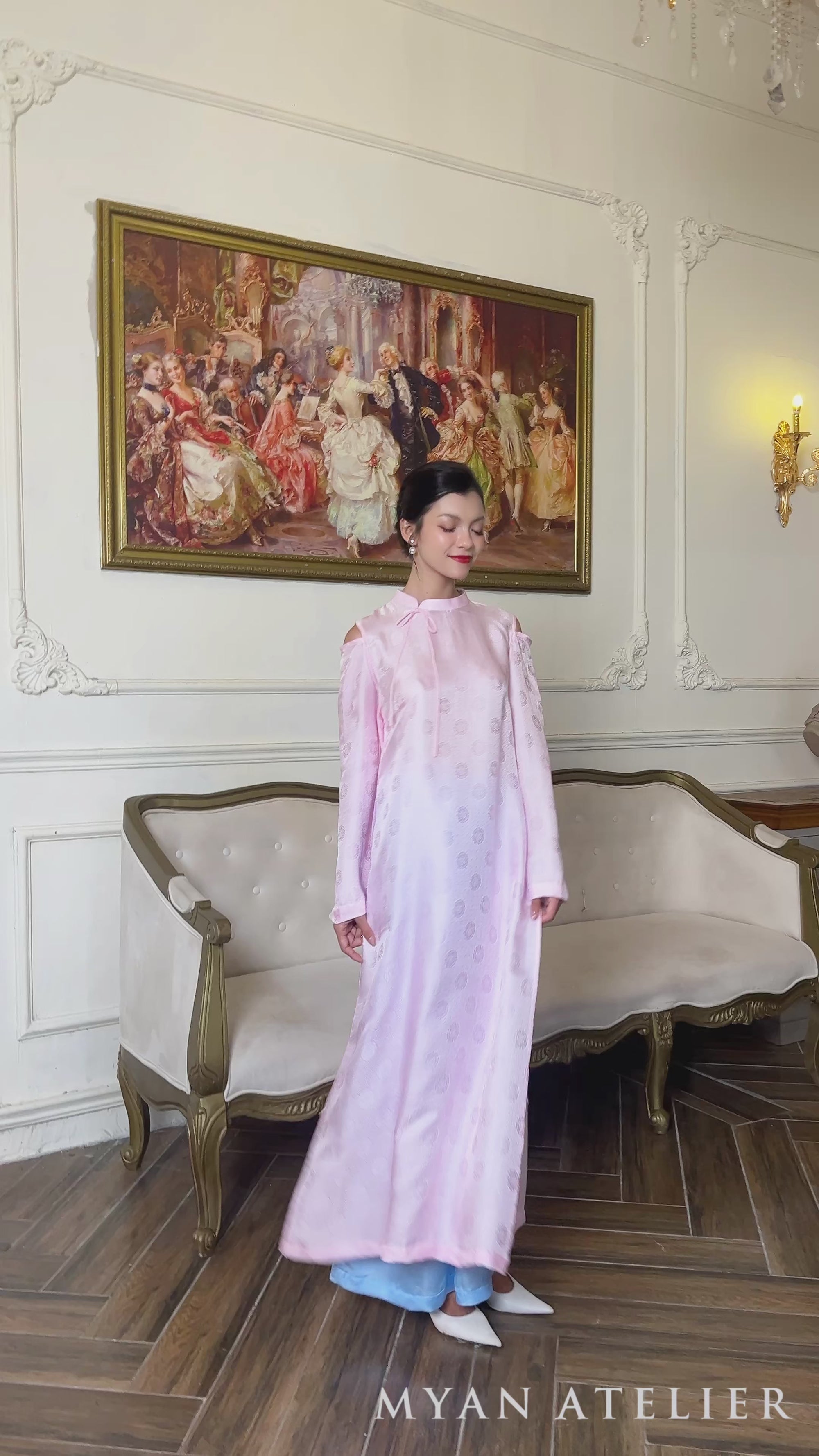 Tet silk ao dai