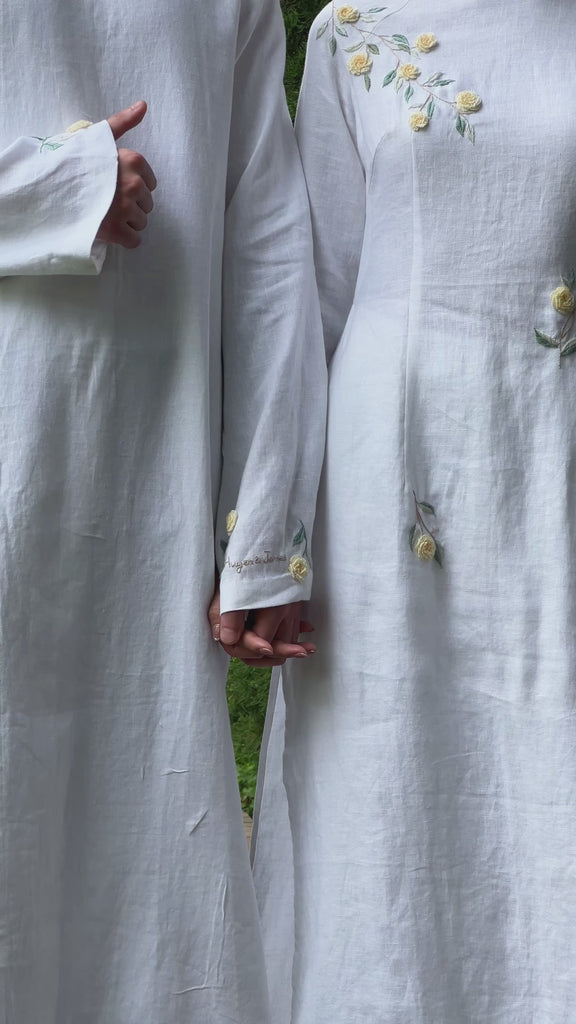 Matching ao dai wedding set