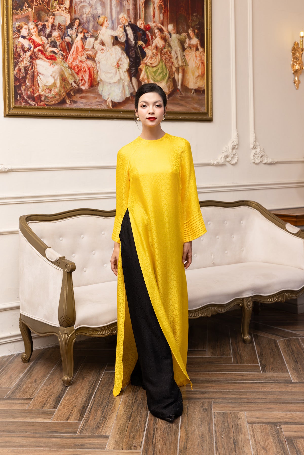 Silk ao dai for Tet