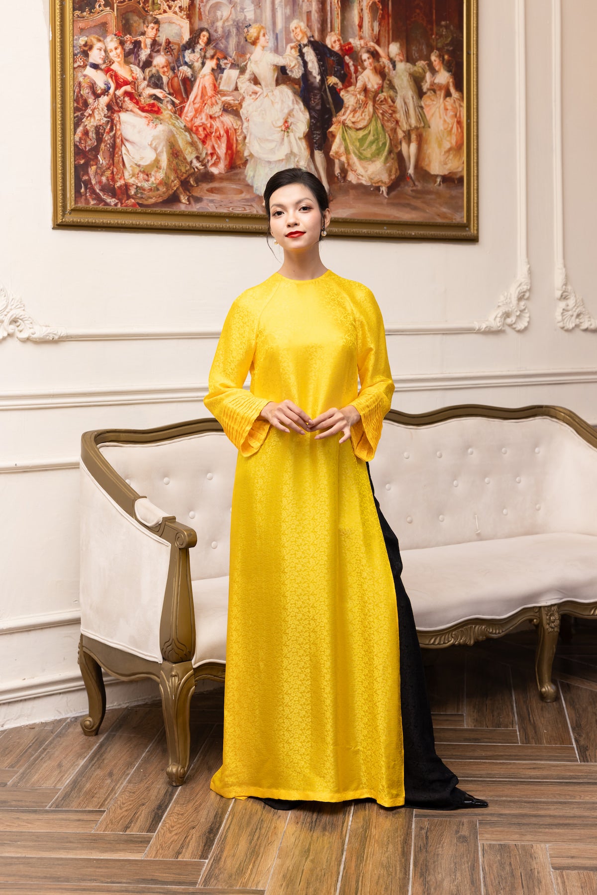 Silk ao dai for Tet