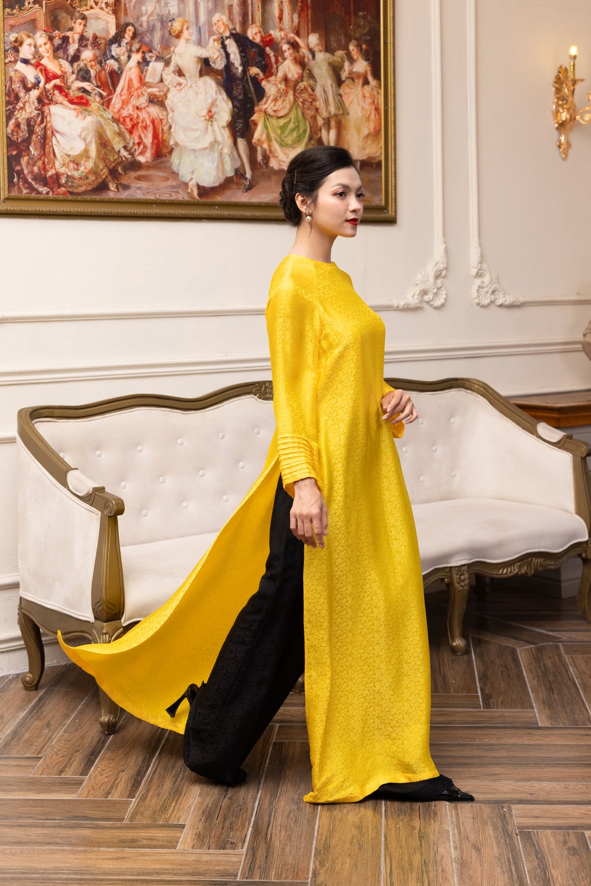 Silk ao dai for Tet