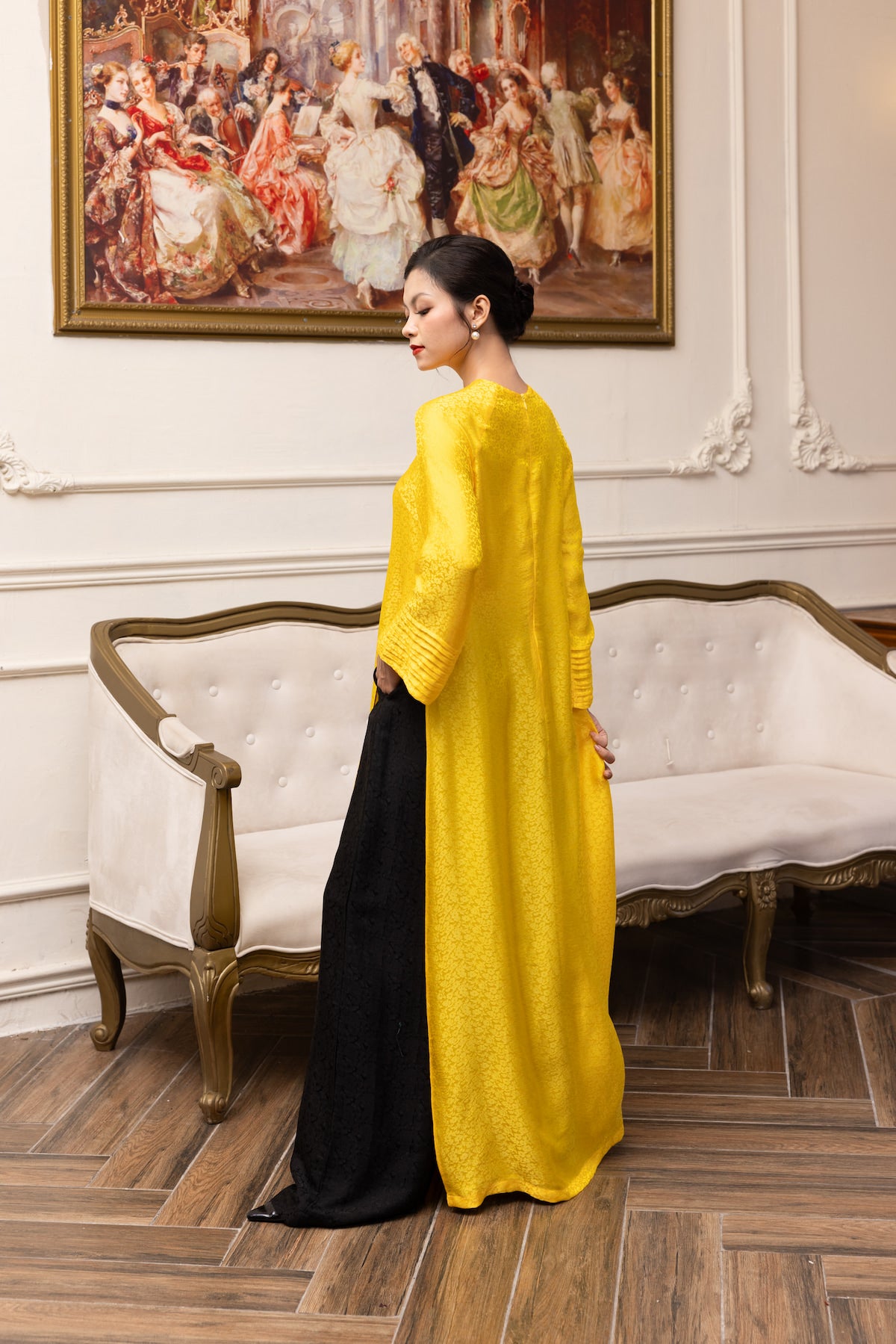 Silk ao dai for Tet