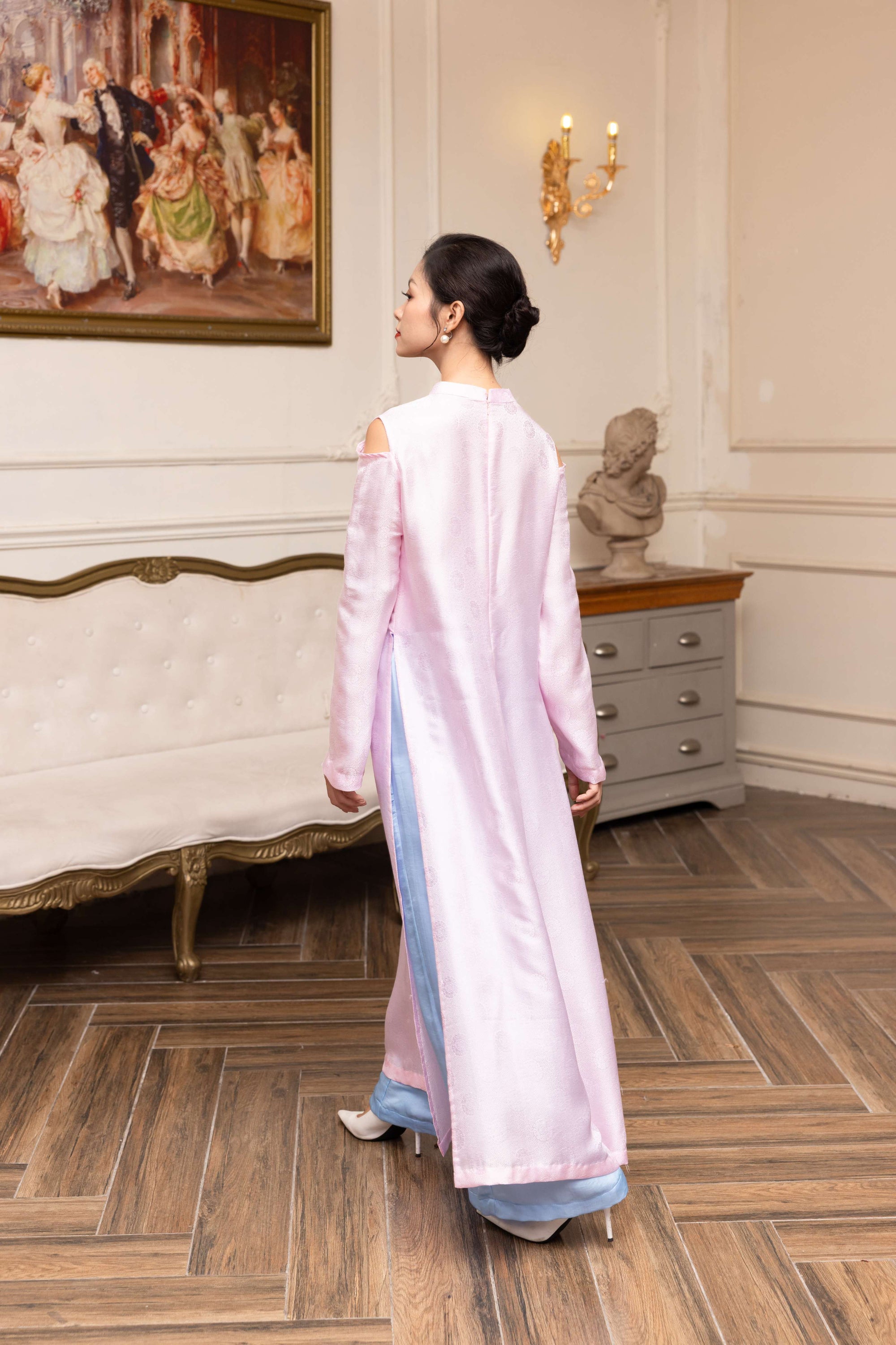 Tet silk ao dai