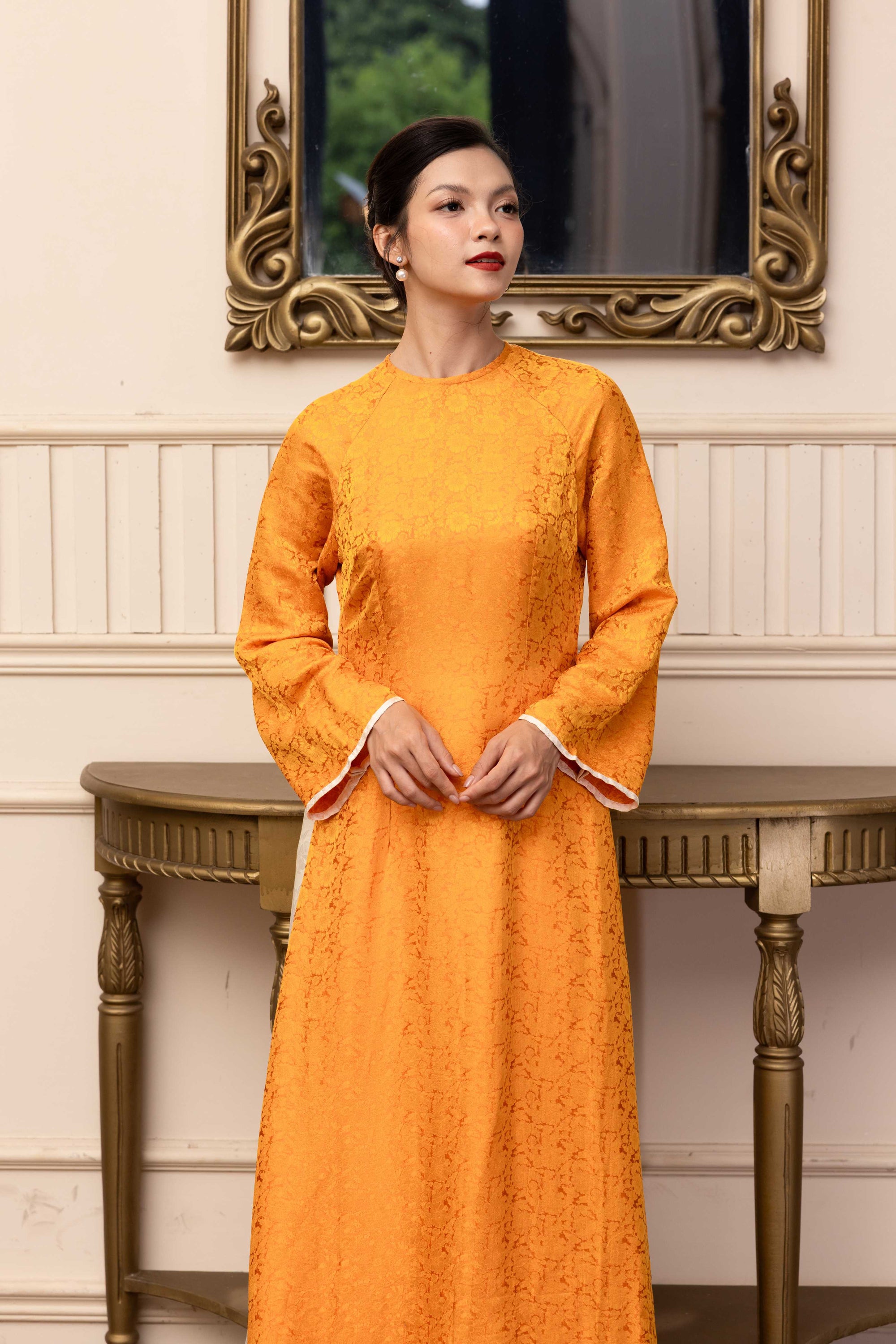 Traditional Vietnamese silk ao dai