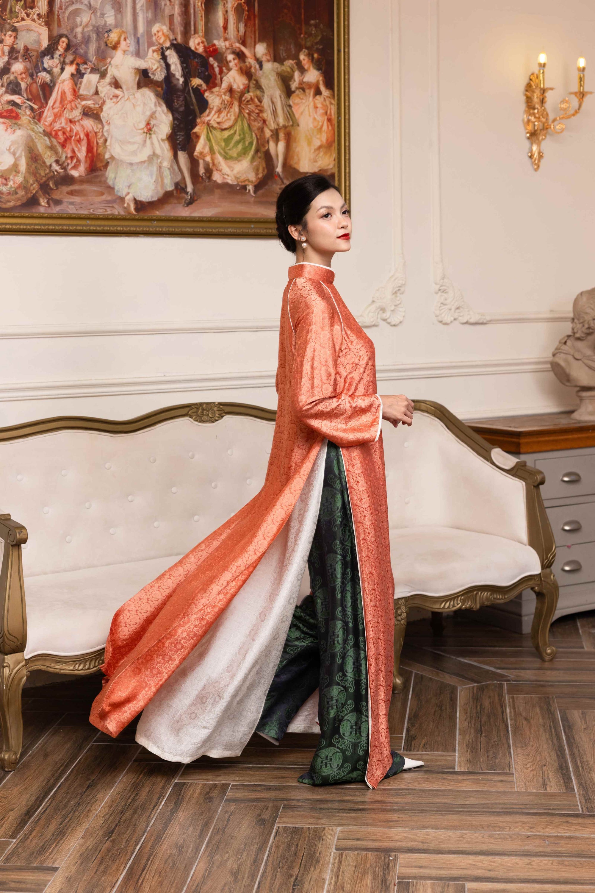 Traditional Vietnamese silk dress