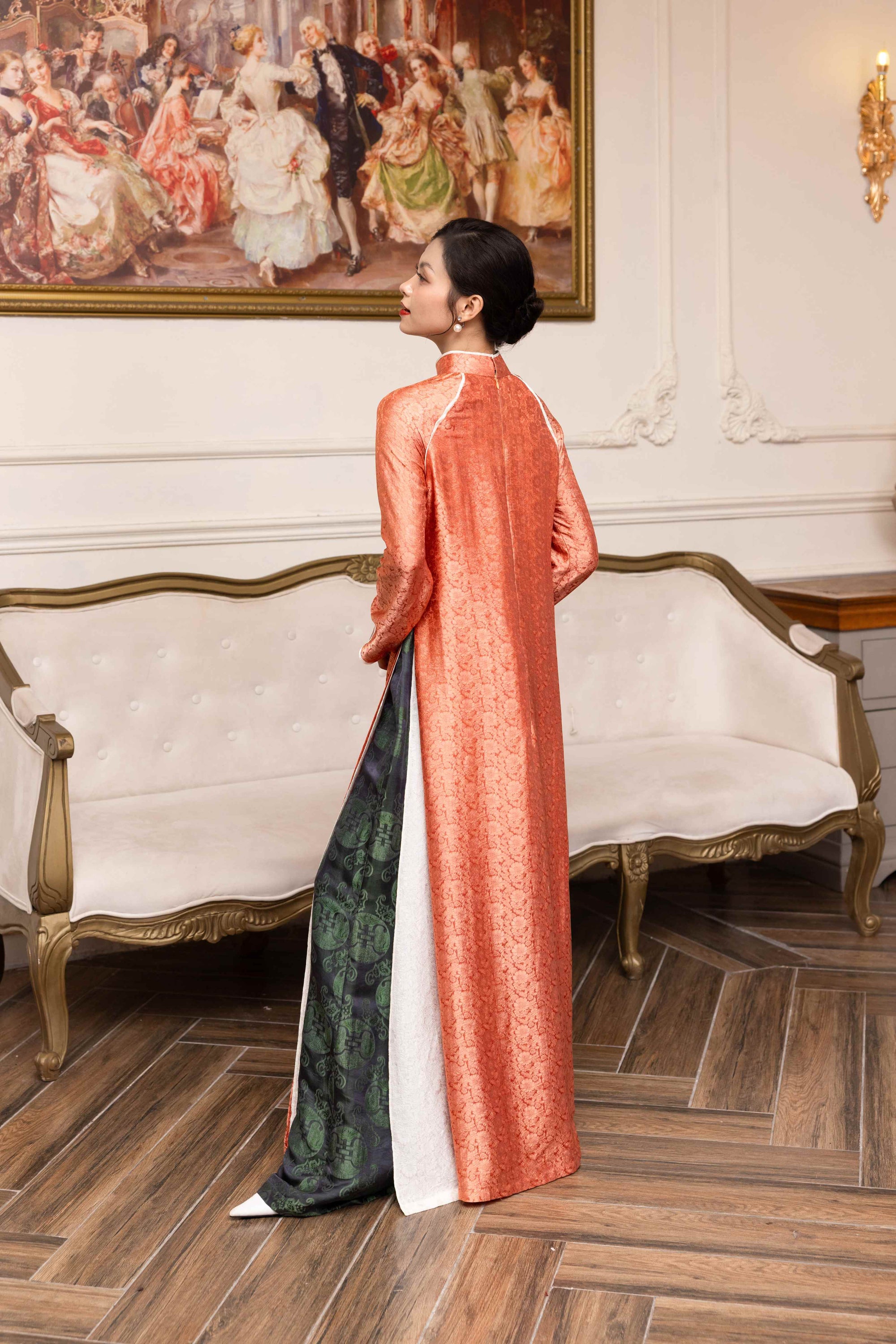Traditional Vietnamese silk dress