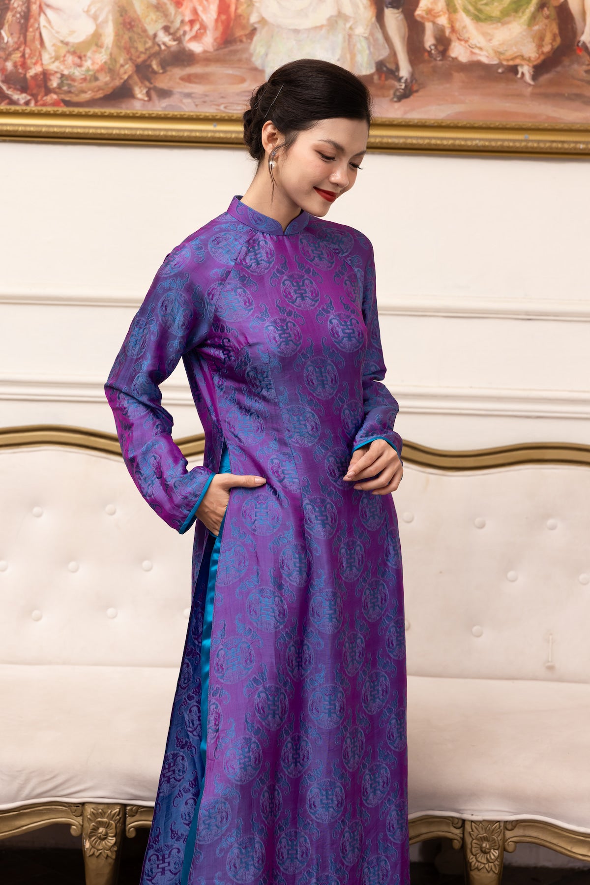 vietnamese silk wedding dress