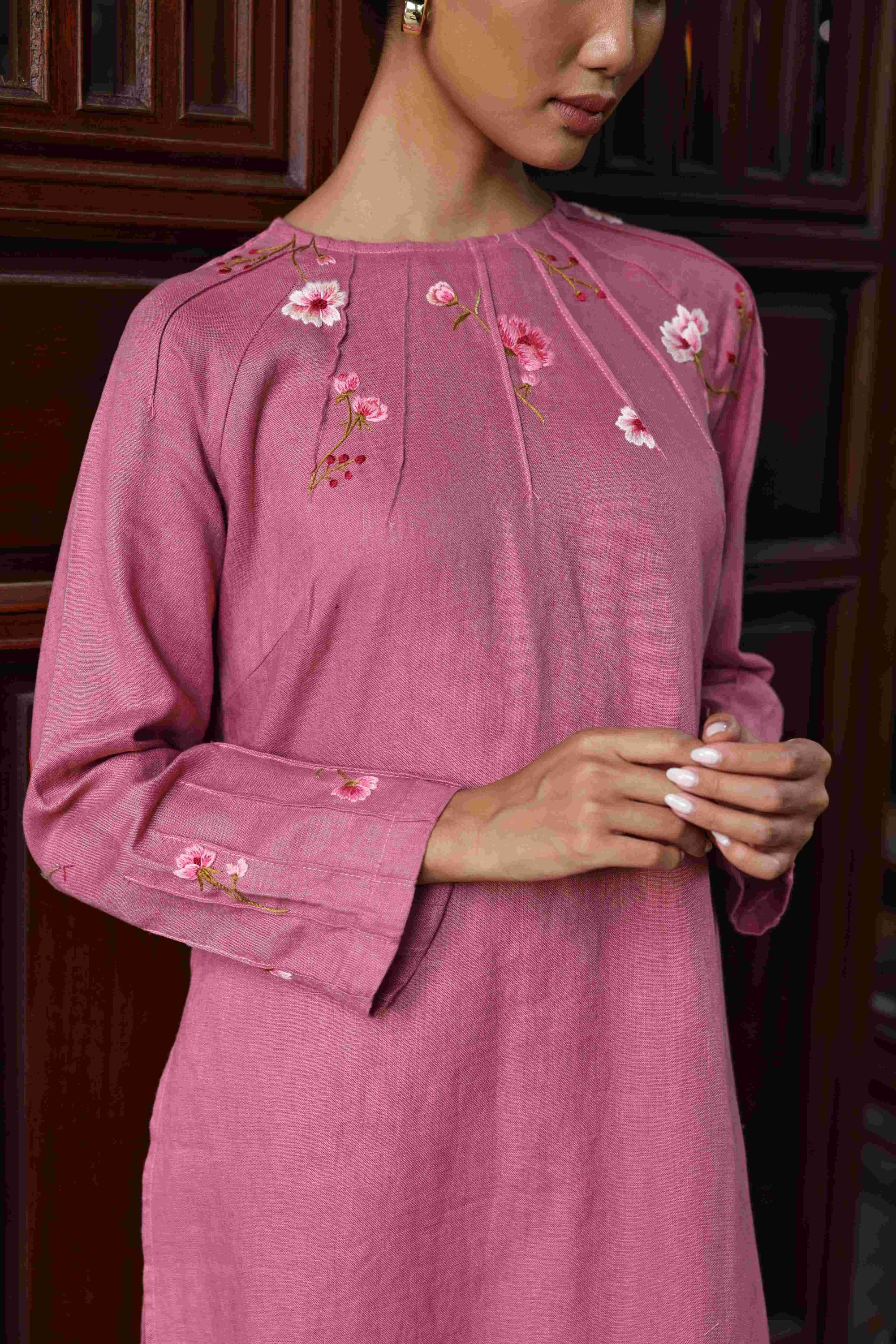 wedding guest embroidered ao dai
