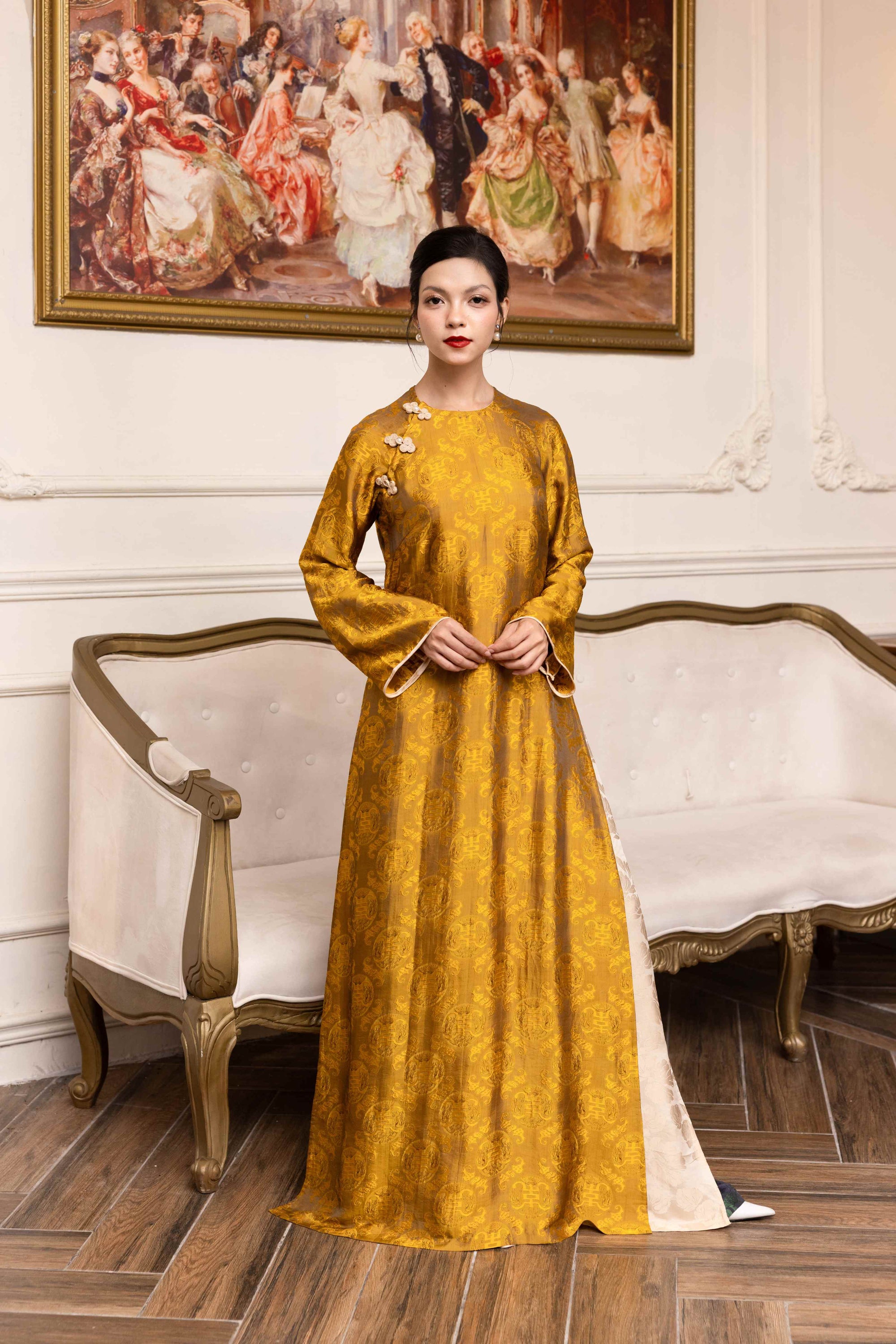 Women's Vietnamese silk dress